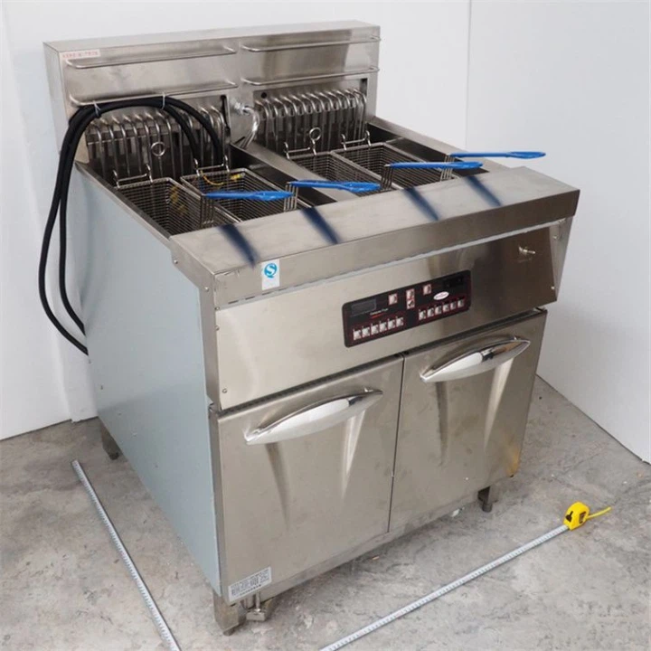 electric 2-tank 4-basket frying machine